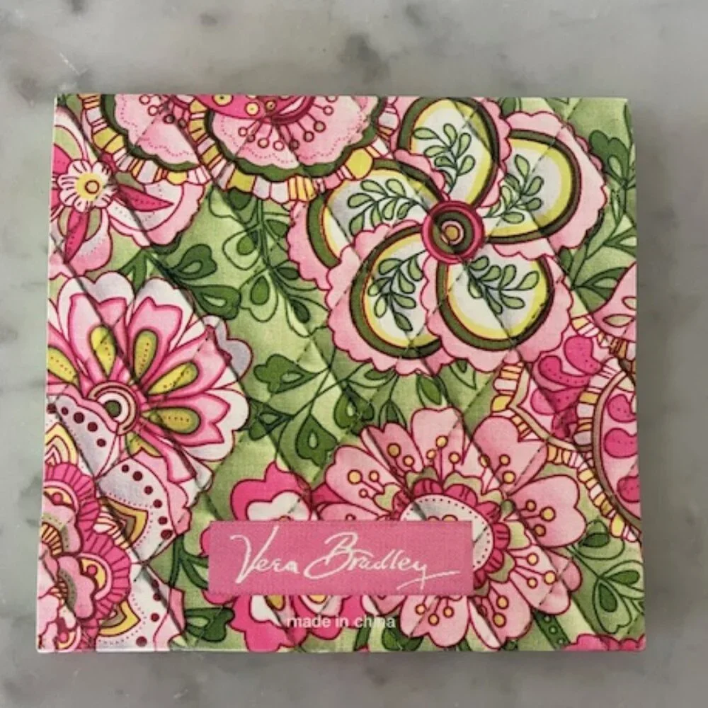 VERA BRADLEY Petal Pink Mini Pocket Notepad Limited Ed 1980's